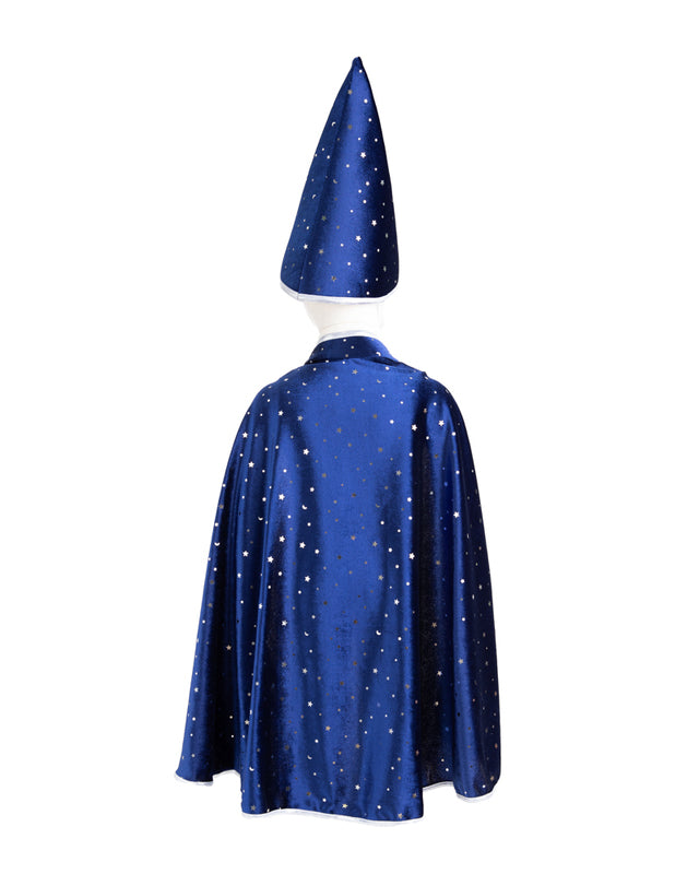 Blue & Silver Sparkle Wizard Cape