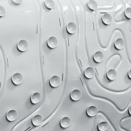 Boon GRIFFLE Bathtub Mat - Grey with all pieces laid out
