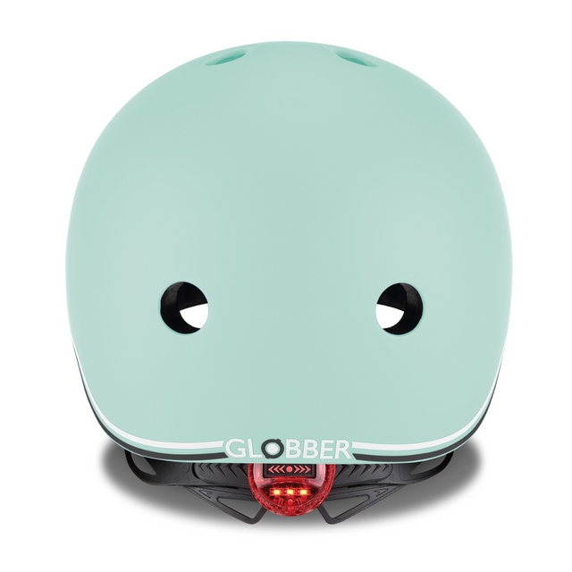 Globber Kids Helmet w/Flashing LED Light Xs/S - Mint 51-55 cm