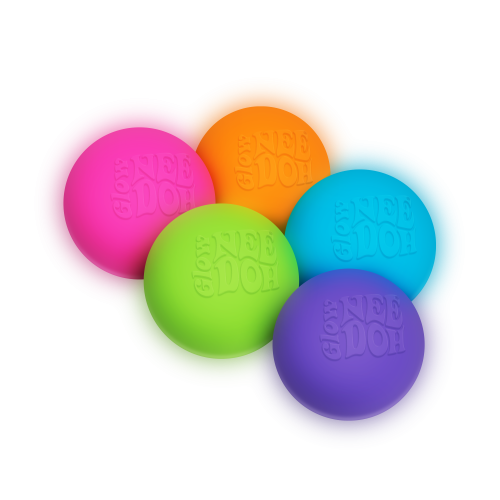 Close-up detail of the Glow in the Dark NeeDoh sensory fidget toy