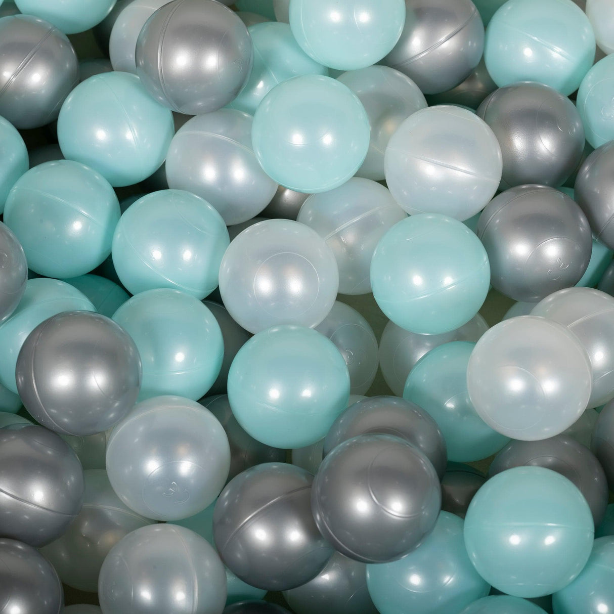Green Ball Pit for Children - Green / Grey Balls