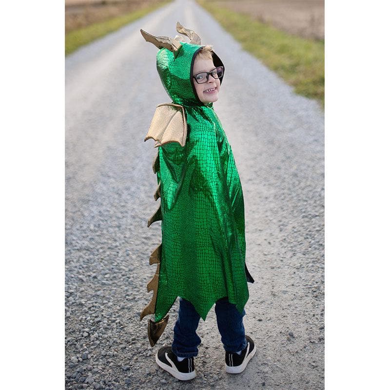 Green & Gold Dragon Cape-Imaginative Play-My Happy Helpers