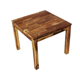 Hardwood Table with 2 Stacking Chairs