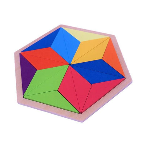Hexagon Shape Puzzle-Educational Play-My Happy Helpers