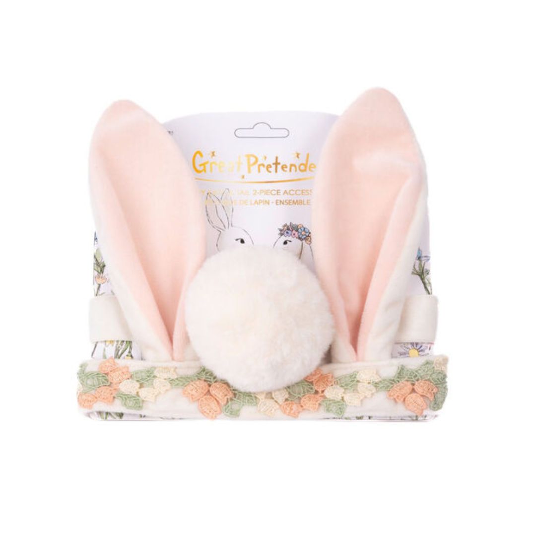 Close-up detail of the Hippity Hop Bunny Ears & Tail Set