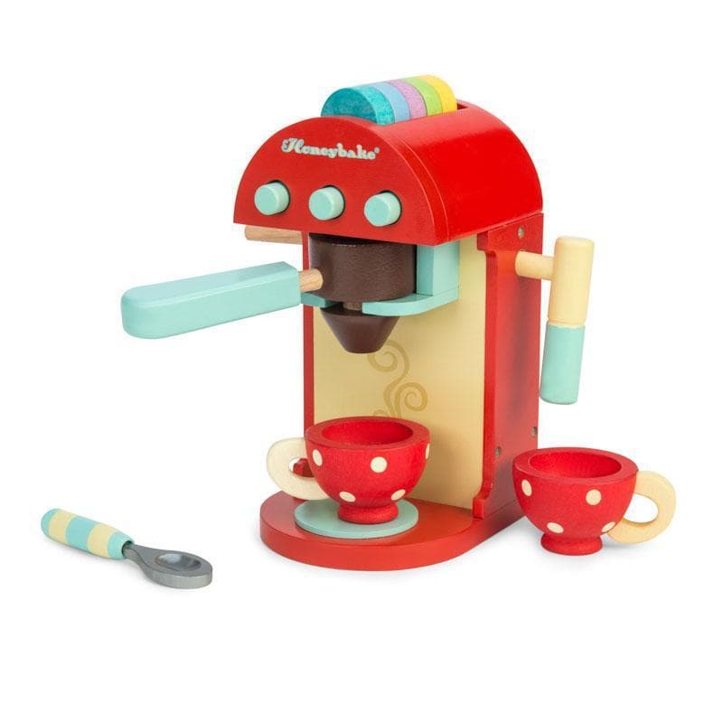 Le Toy Van Honeybake Chococcino Machine – flat white, long black, latte, Chococcino? Coming right up