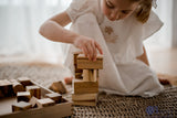 Natural Wood Blocks – 34 Pcs
