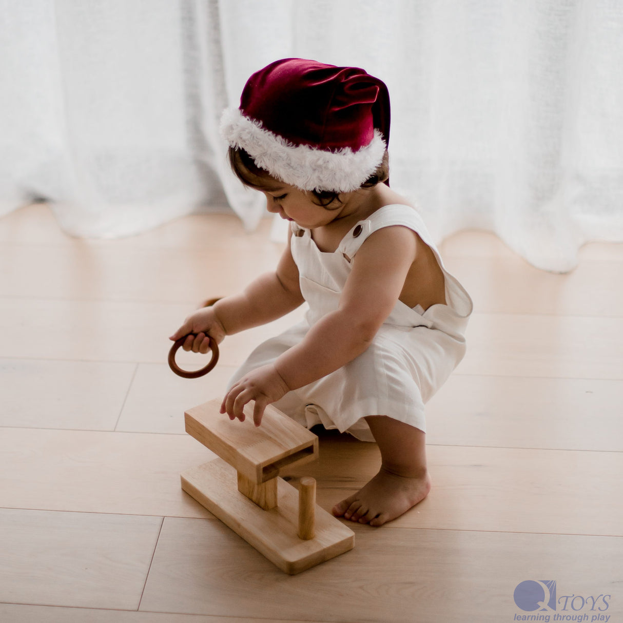Wooden Montessori Rings Activity