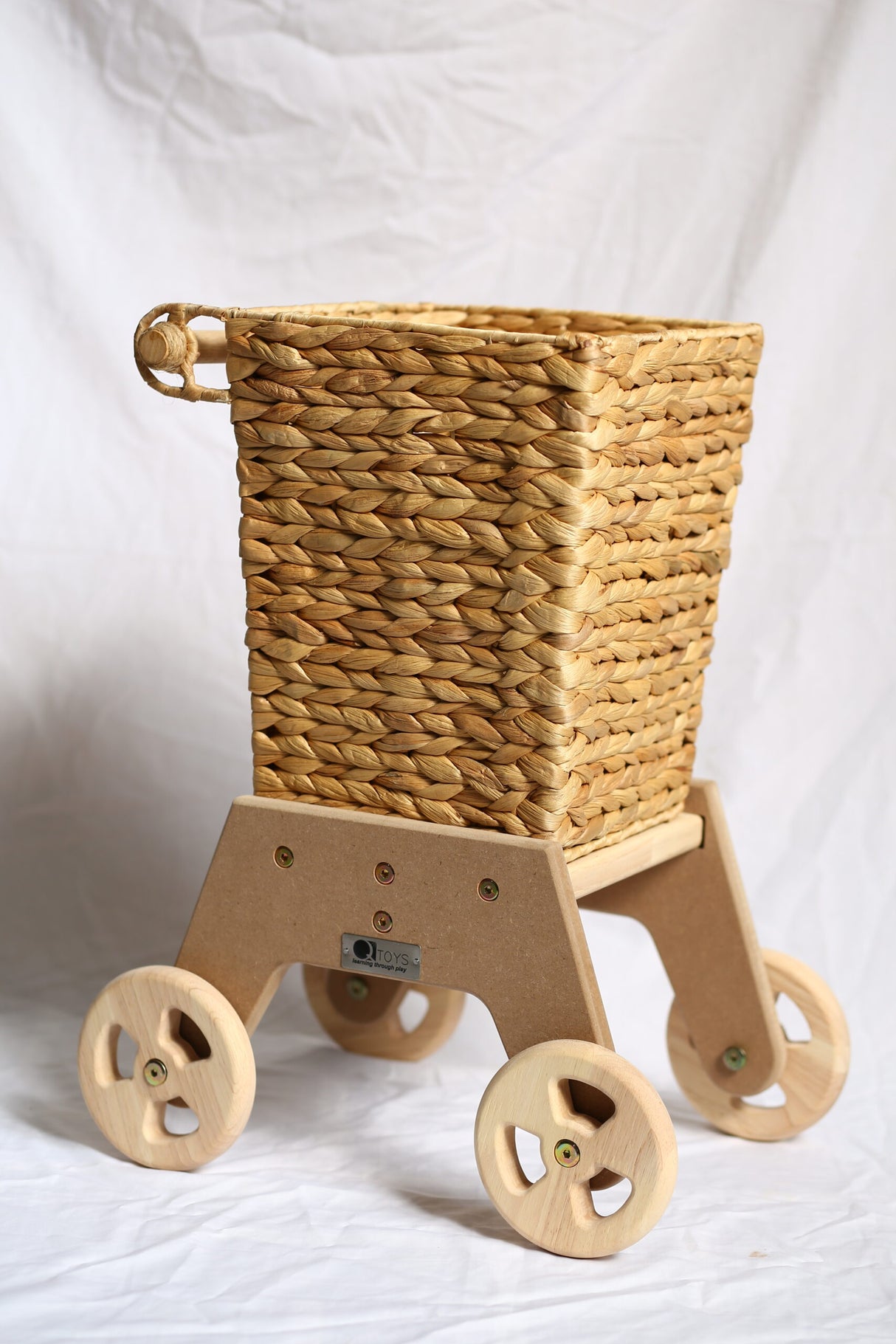 Wicker Shopping Trolley