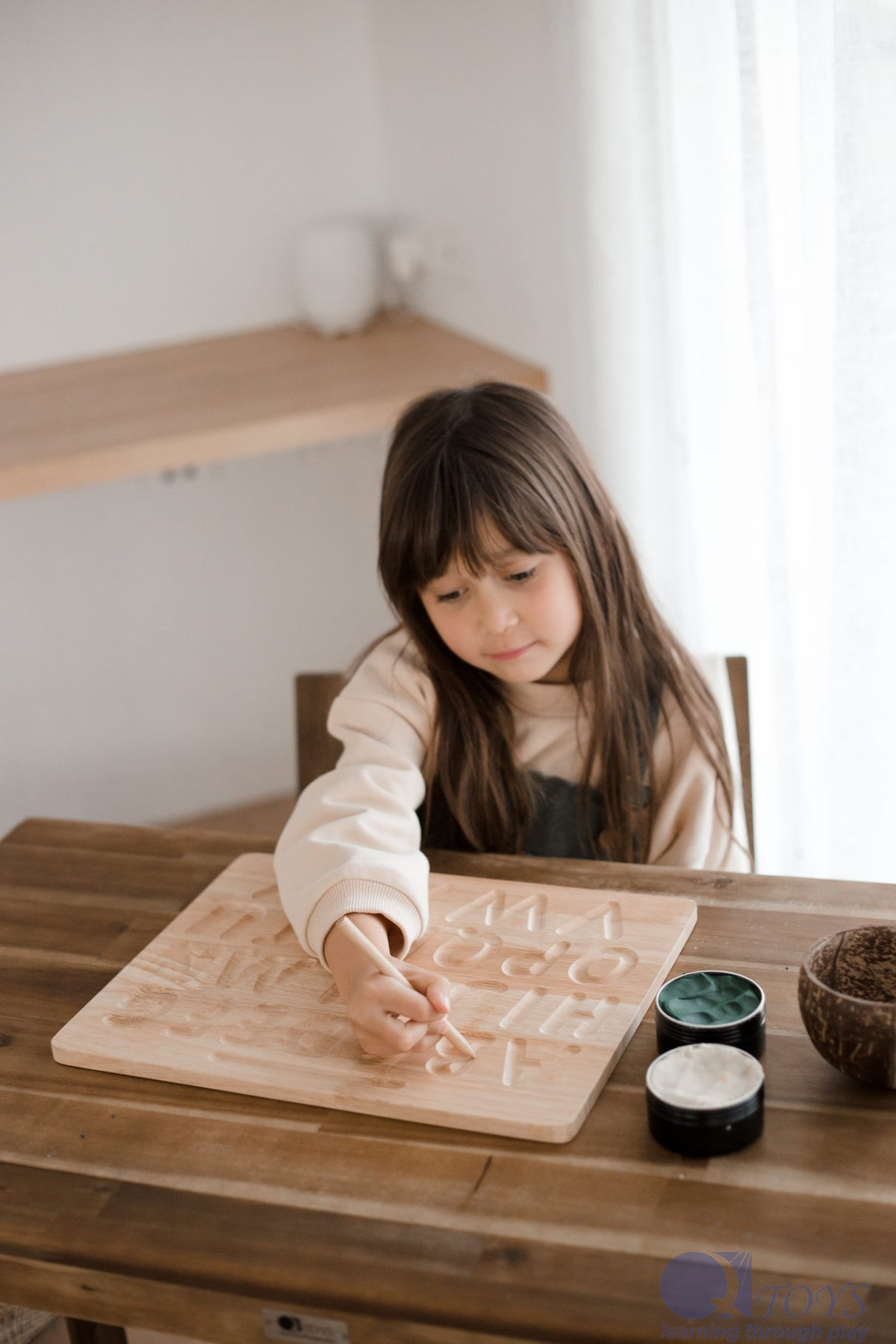 Wooden Alphabet Tracing Board