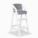 Dine and Grow TODDLER ISLAND CHAIR - White & Grey October Pre Order