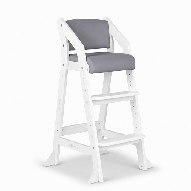 Dine and Grow TODDLER ISLAND CHAIR - White & Grey October Pre Order