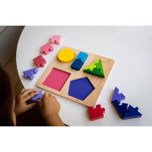 Jigsaw Shape Fraction Puzzle-Educational Play-My Happy Helpers