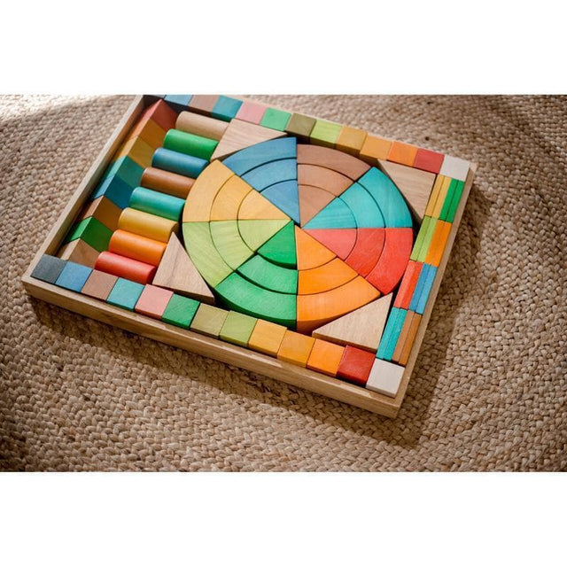 Jumbo Natural Rainbow Blocks 86 pcs.