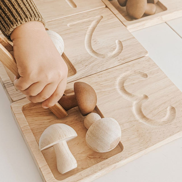 Jumbo Wooden Counting Trays