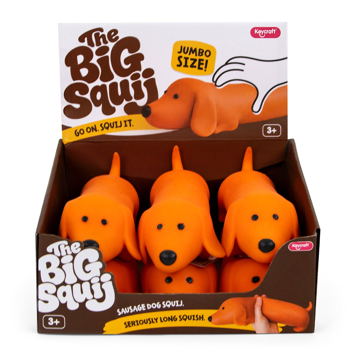 Keycraft - Big Squij Dachshund Jumbo Squishy