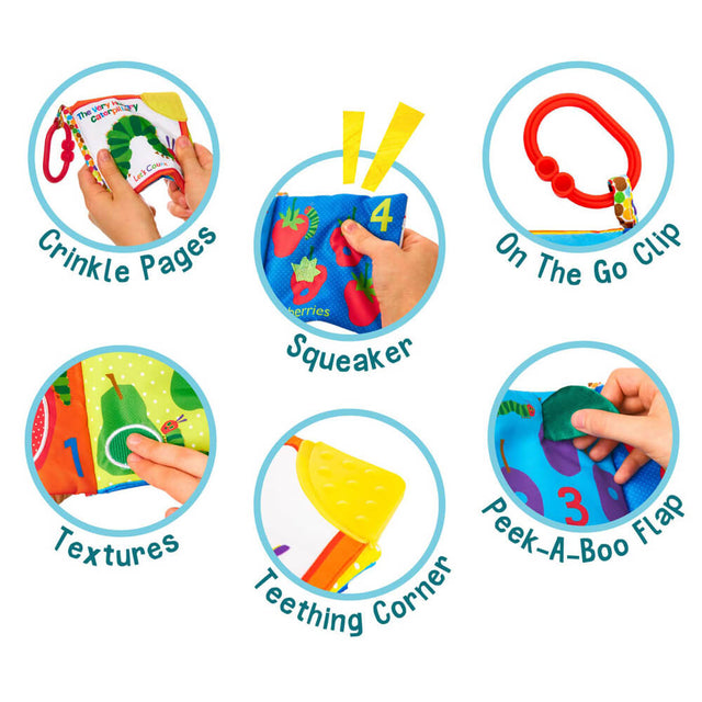 The Very Hungry Caterpillar: Let's Count Clip on Soft Book