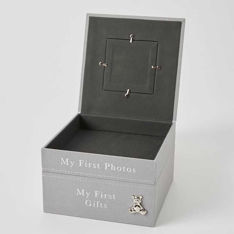 Close-up detail of the Keepsake Box w/ 3.5x3.5" Photo Insert