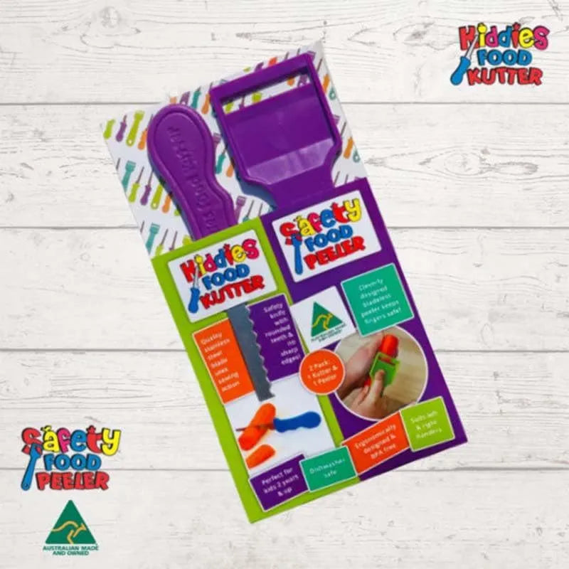 Kiddies Kutter and Safety Food Peeler Twin Pack
