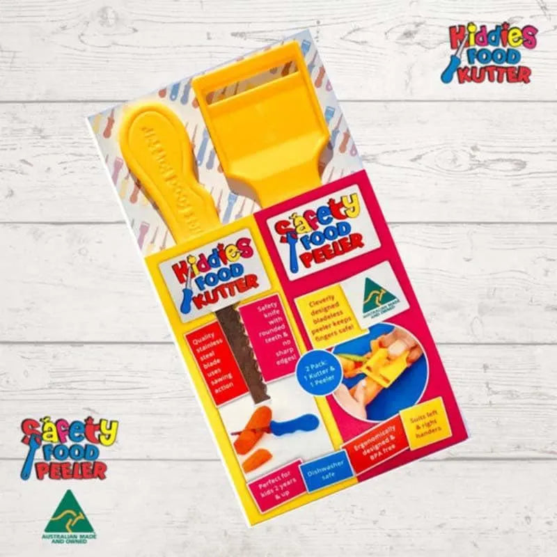 Kiddies Kutter and Safety Food Peeler Twin Pack