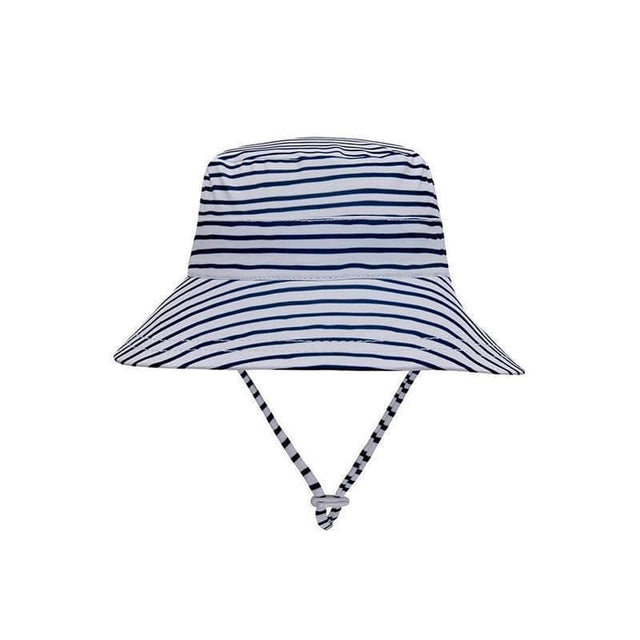 Kids Beach Bucket Sun Hat - Stripe-Outdoor Play-My Happy Helpers