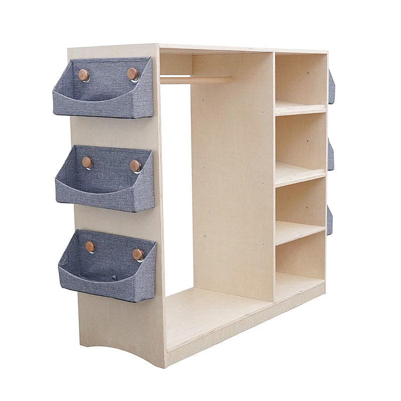 Kids Wardrobe - Grey Baskets