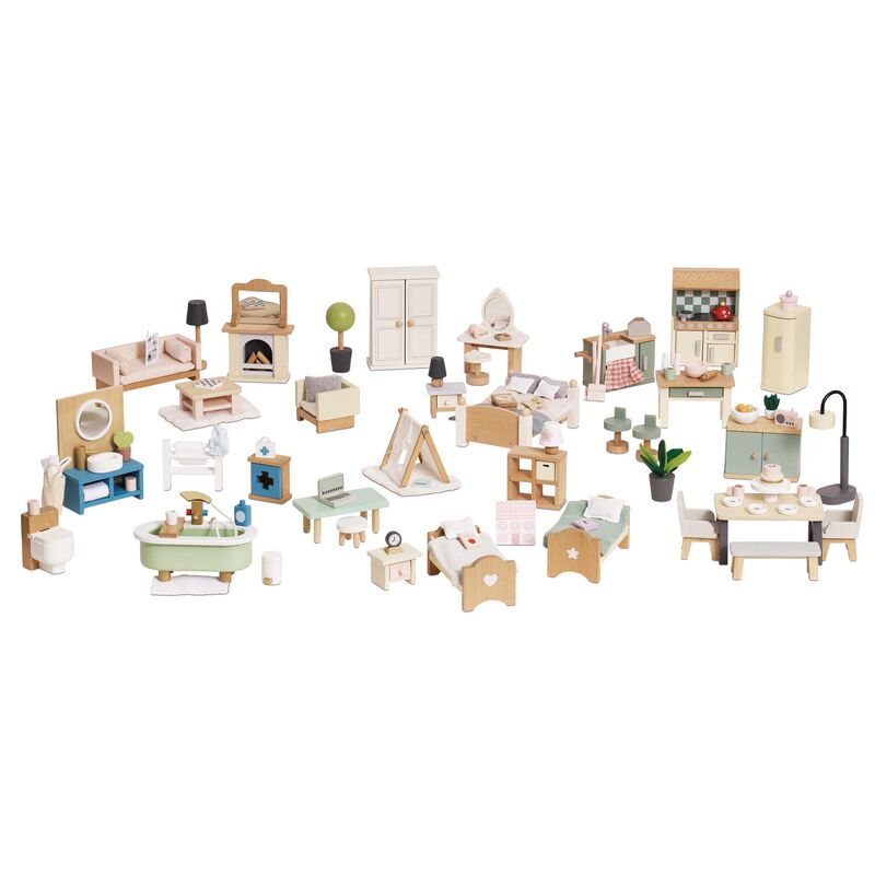 Deluxe Dolls House Furniture Set