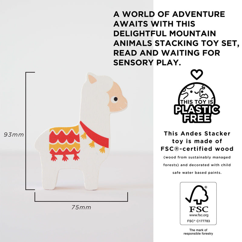 Petilou Andes Stacking Animals & Bag