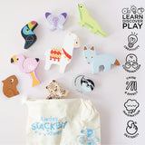 Petilou Andes Stacking Animals & Bag
