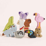 Petilou Andes Stacking Animals & Bag