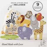 Petilou Africa Stacking Animals & Bag