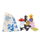 Petilou Ocean Stacking Animals & Bag