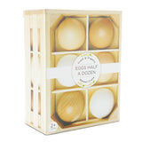 Farm Eggs Wooden Market Crate - 7 Piece