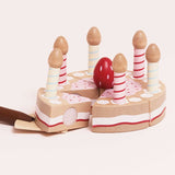 Sliceable Birthday Cake & Candles - 8 Piece