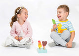 Wooden Ice Lollies Popsicles - 7 Piece
