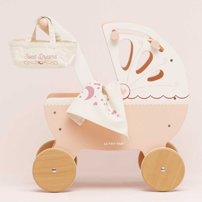 Honeybake Sweet Dreams Pram - Pink