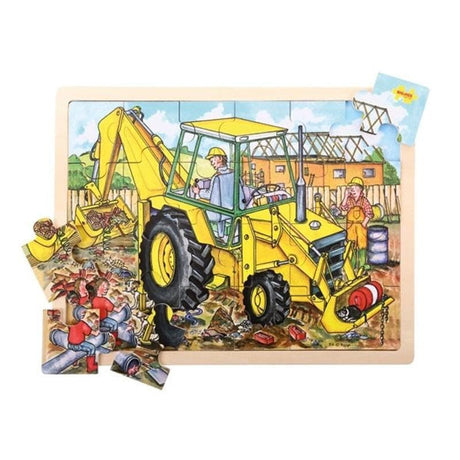 Large Tray Puzzle - Digger-Educational Play-My Happy Helpers