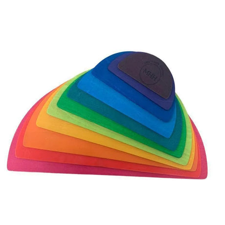 Large Wooden RAINBOW Semi Circles