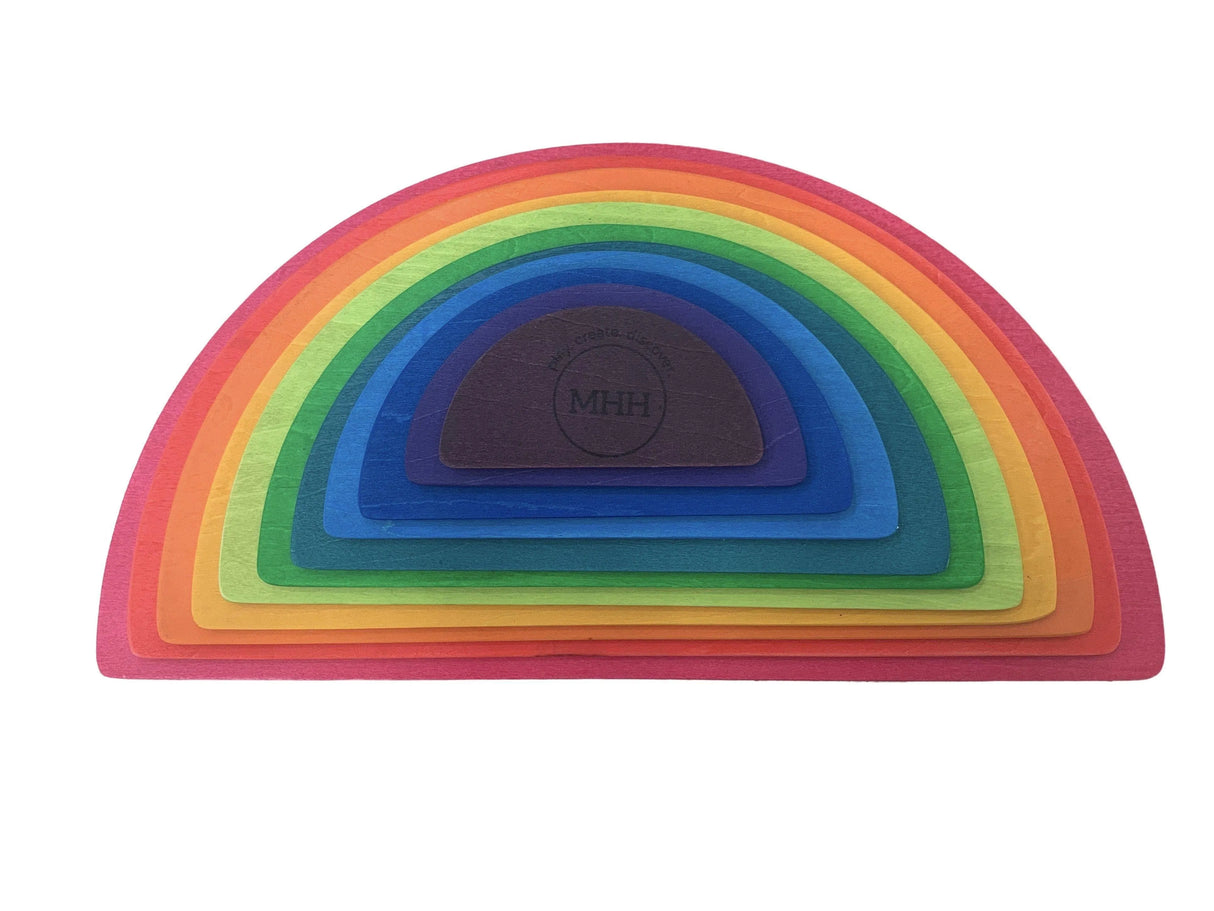 Large Wooden RAINBOW Semi Circles