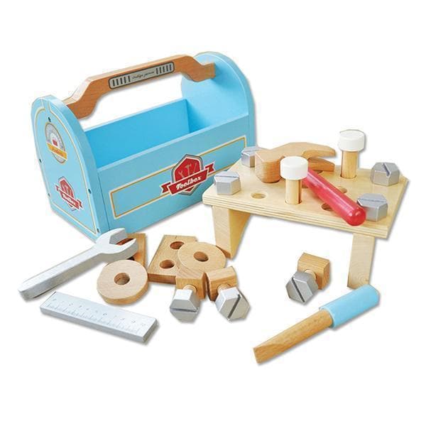 Little Carpenters Wooden Toolbox-Construction Play-My Happy Helpers