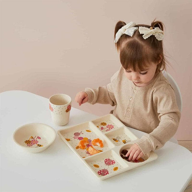 Little Critters Pink Bamboo Divider Dining 3pc Set-Kitchen Play-My Happy Helpers