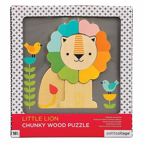Little Lion Chunky Wood Puzzle-Educational Play-My Happy Helpers