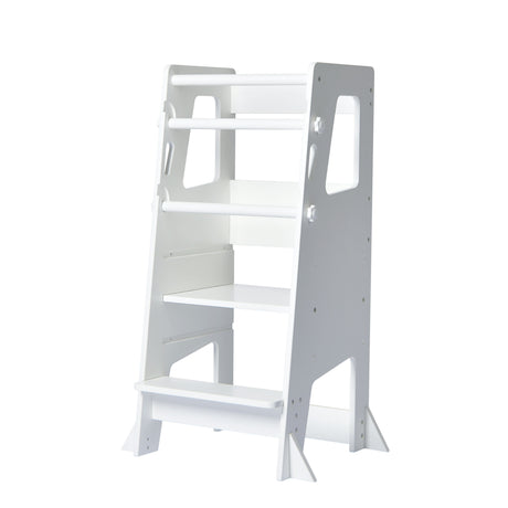 Little Risers Adjustable Learning Tower - White