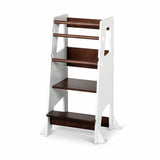 Little Risers Learning Tower - White Walnut with Magnetic White Board