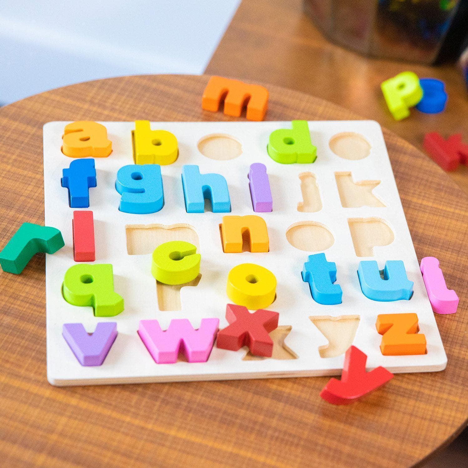 Hape lowercase alphabet puzzle online