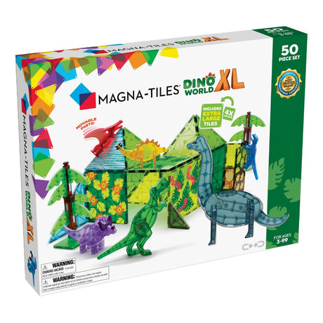 MAGNA-TILES - Dino World XL - 50 piece set