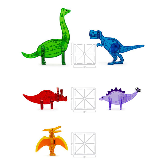 MAGNA-TILES - Dinos - 5 piece set