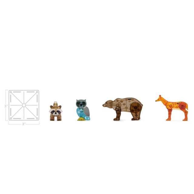 MAGNA-TILES - FOREST ANIMALS - 25 PIECE SET