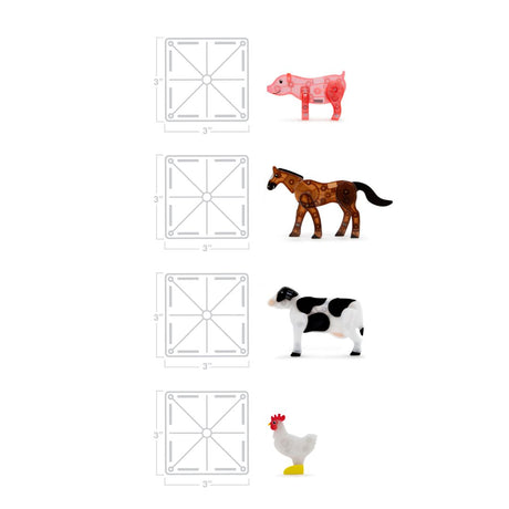 MAGNA-TILES - Farm Animals - 25 piece set