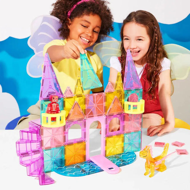 MAGNA-TILES® Castle DLX 48-Piece Magnetic Construction Set